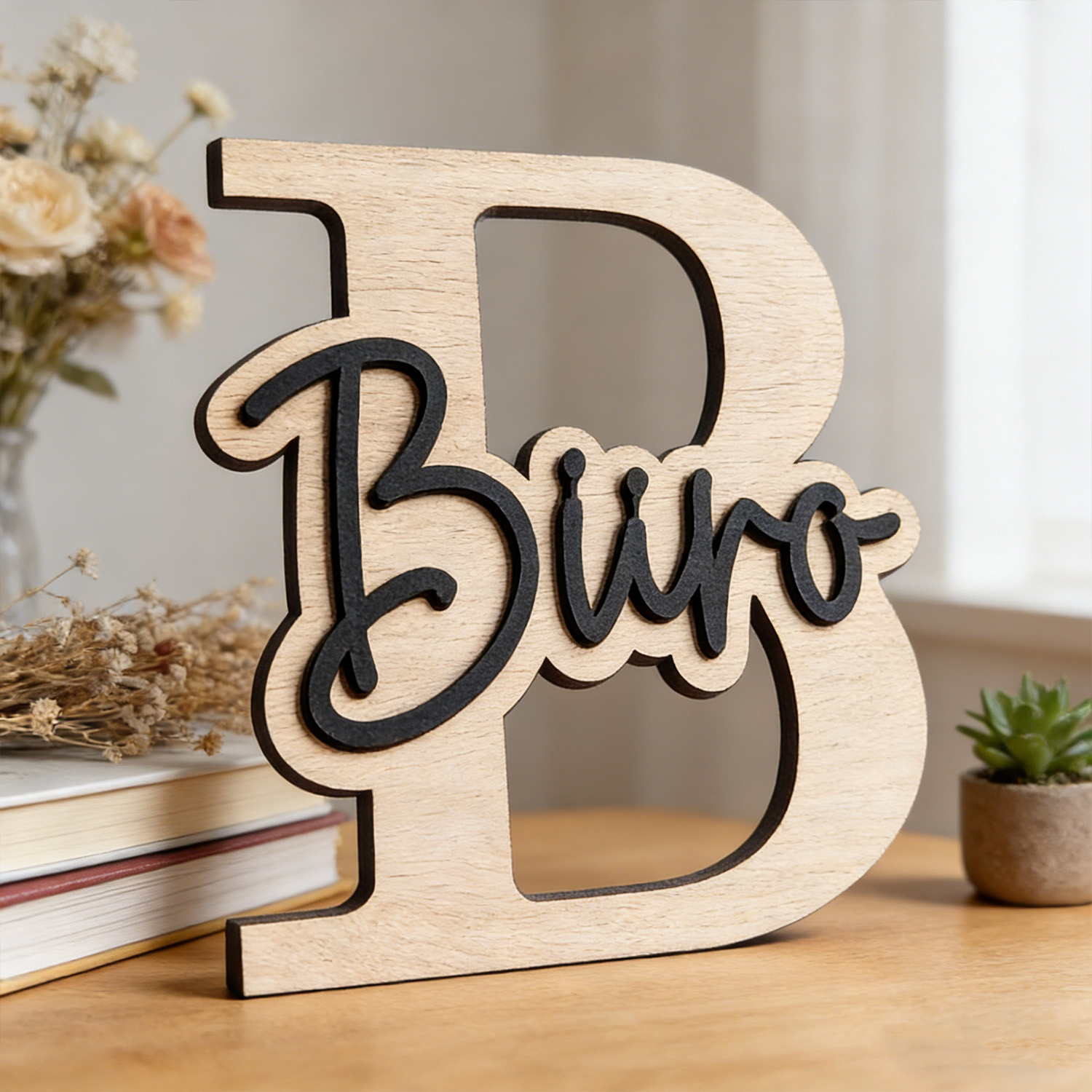 Eve Party - 1pc Customizable Wooden Letter Door Sign,Customizable