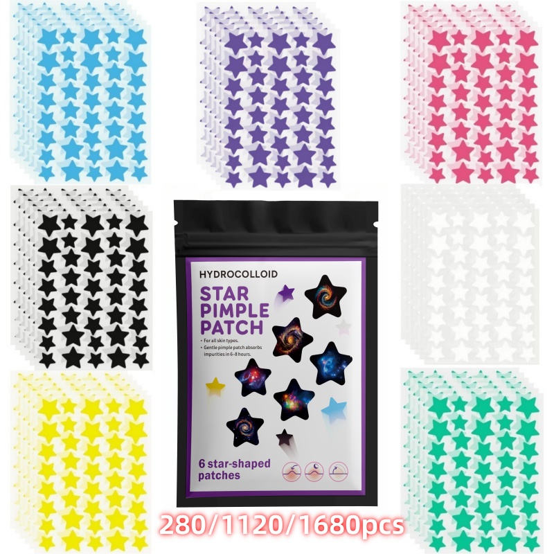 Event & Party Supply - 280/1120/1680PCS Hydrocolloid acne patch,Facial concealer acne