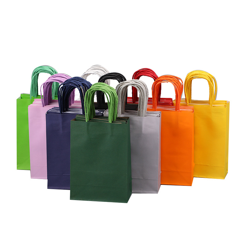 Event Party Shop - Candy Colorful Shopping Bags 10PCS Kraft