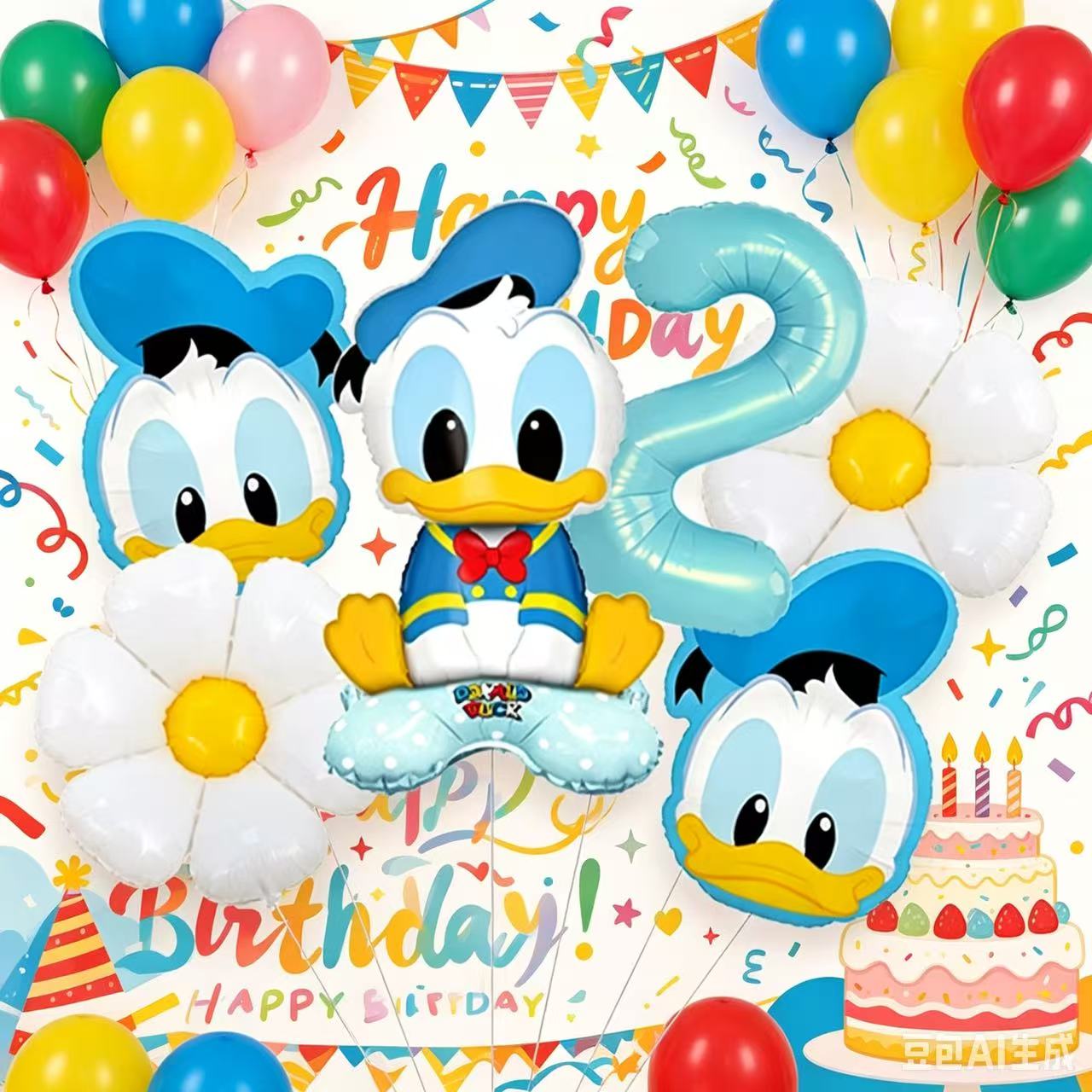 Balloon Arch Kit - Donald Duck Balloon Arch Kit Cartoon