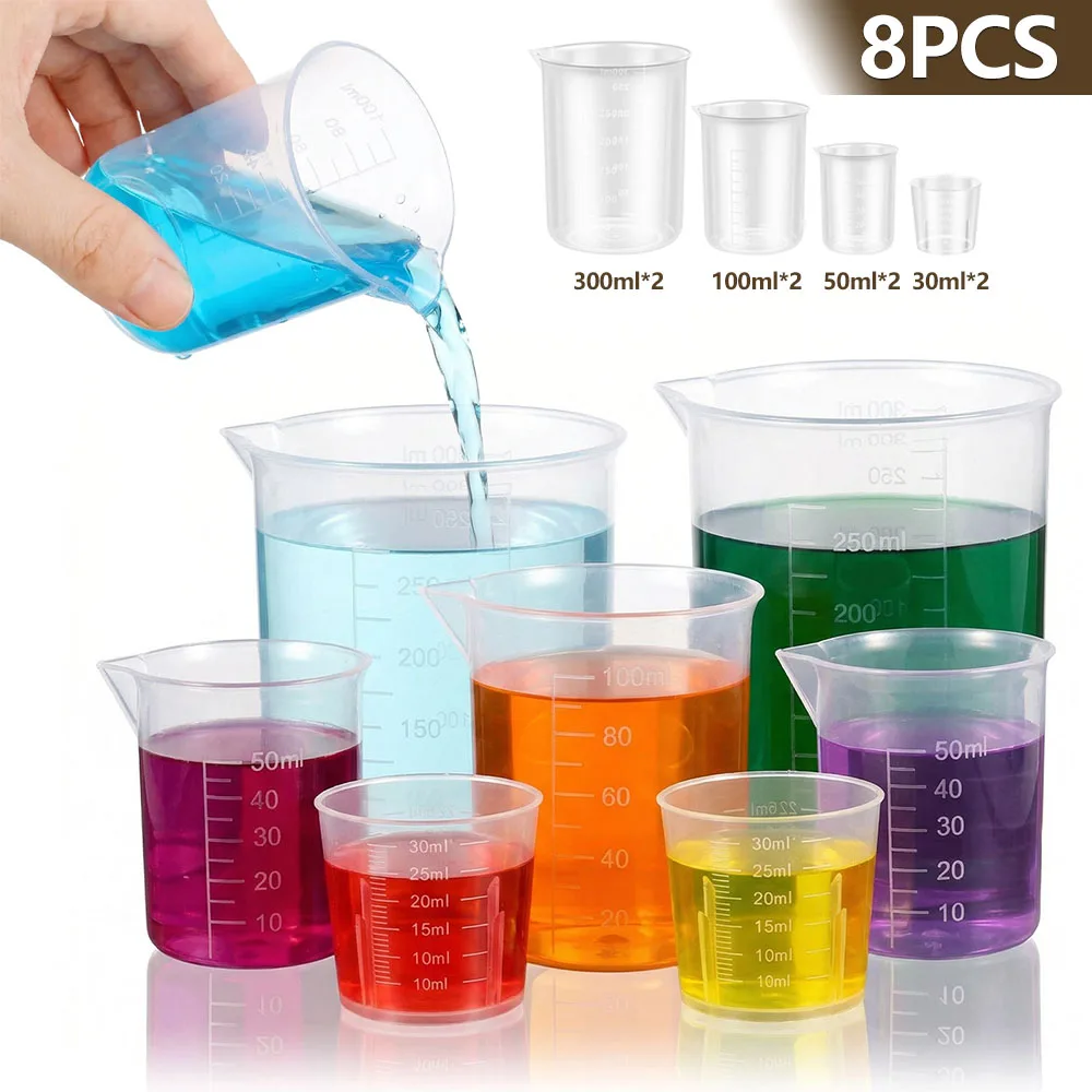 8 Pcs Plastic Measuring Cup Se - đánh giá và giá Plastic Cup 50Pcs