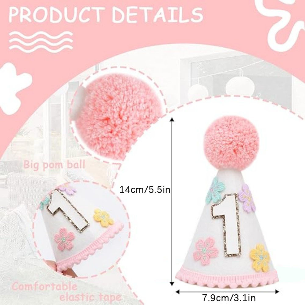 Colorful Floral Cone-Shaped Bi - đánh giá và giá Party Hat Cone