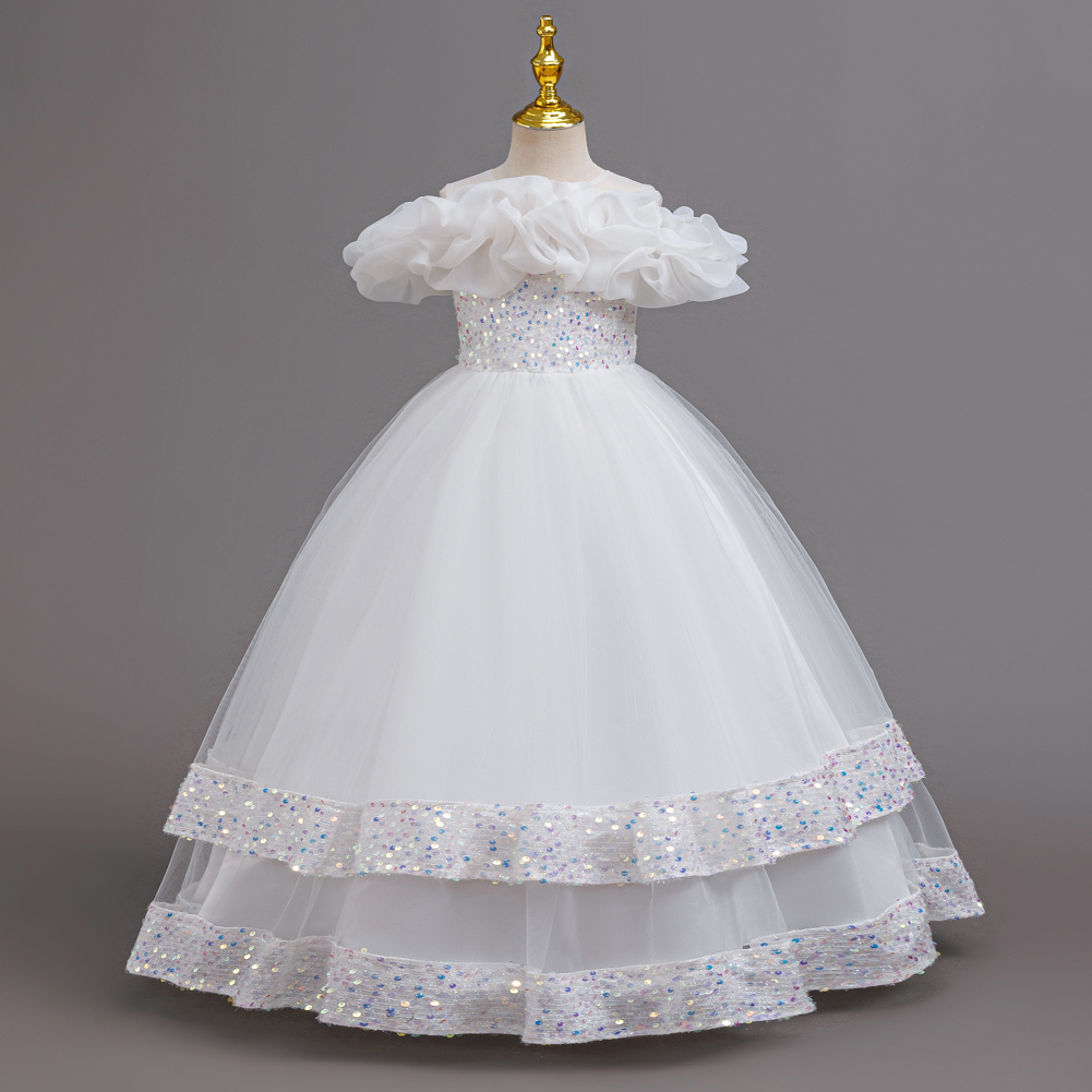Girls Princess Off Shoulder Ru - đánh giá và giá Glitter Tablecloth