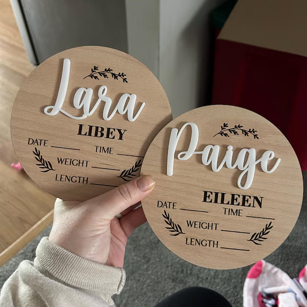 1Pc Custom Baby Announcement S - đánh giá và giá Eve Party