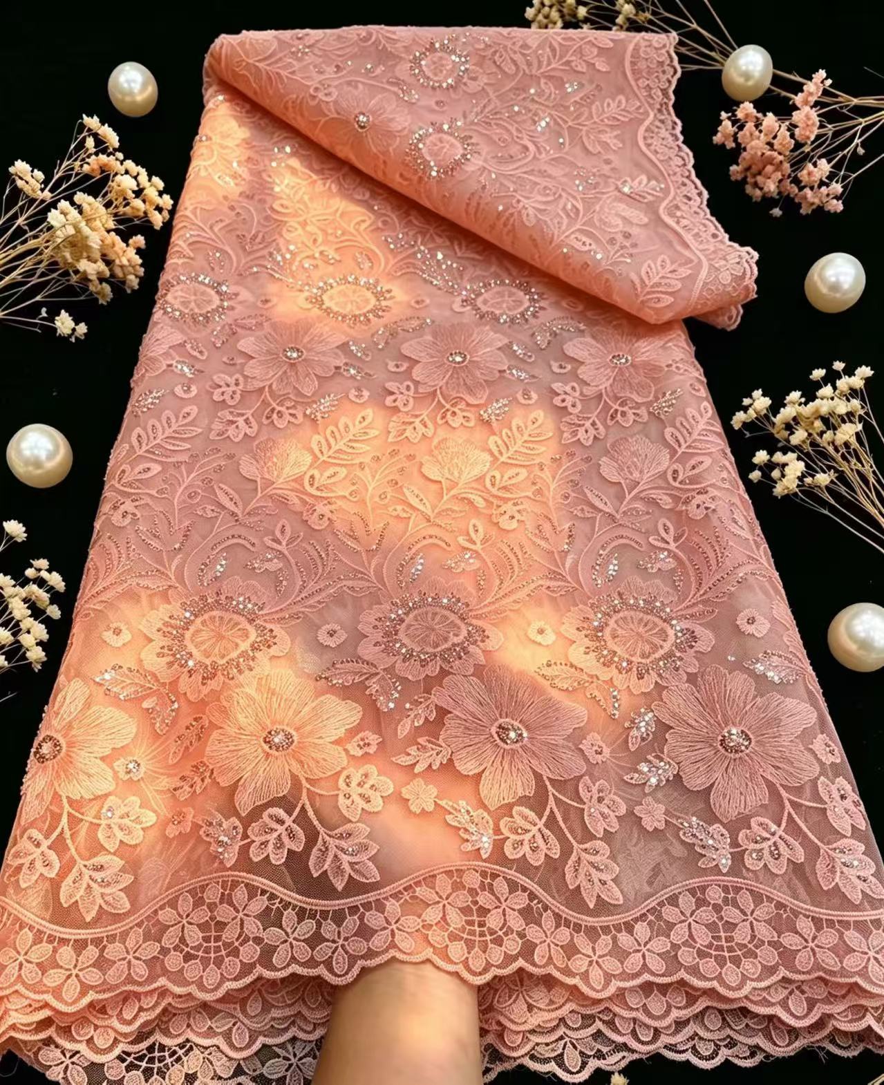 Pure French Tulle Net Sequins  - đánh giá và giá Glitter Tablecloth
