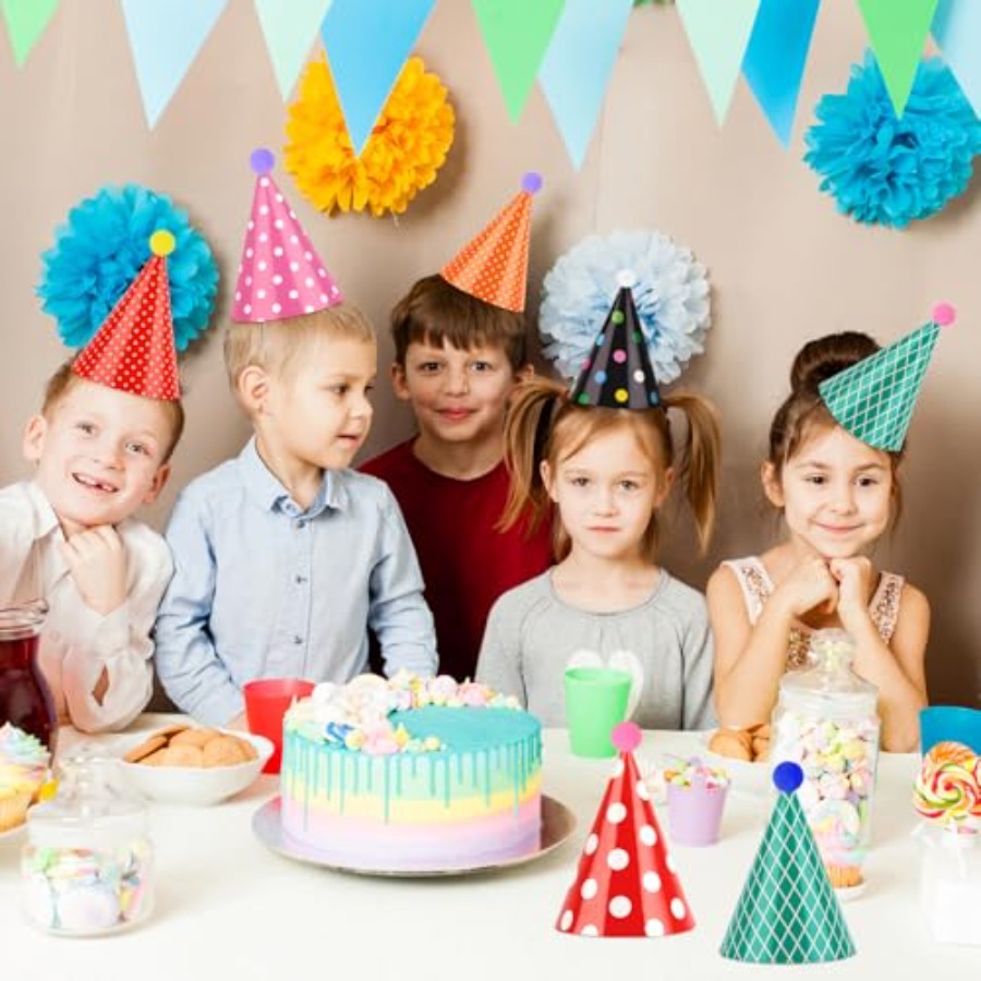 10 PCS Colorful Mini Party Hat - đánh giá và giá Party Hat Cone