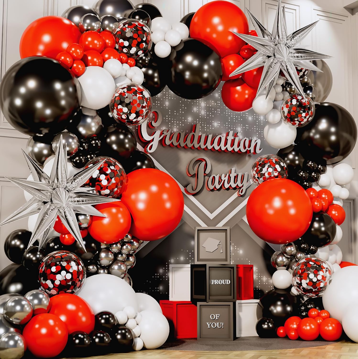 Red and black balloon arch kit - đánh giá và giá Balloon Arch Kit