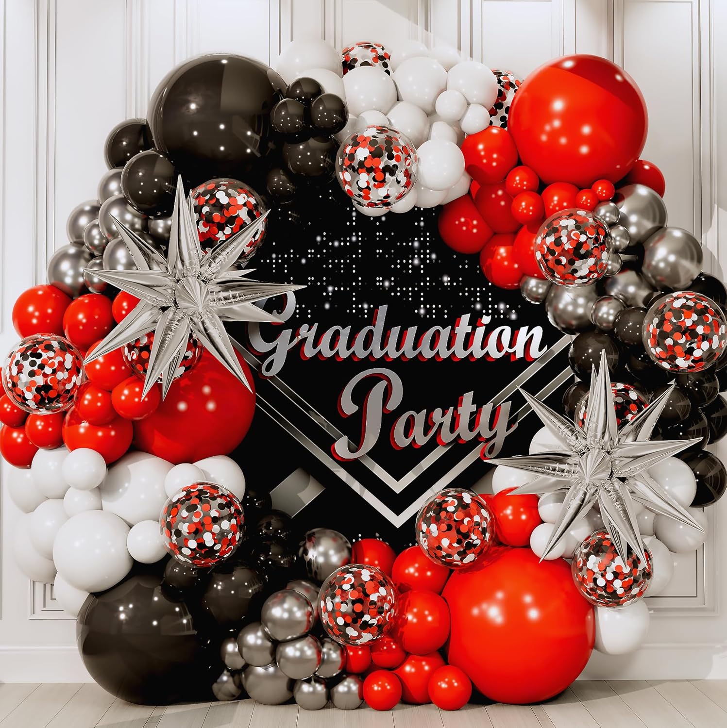 Red and black balloon arch kit - đánh giá và giá Balloon Arch Kit