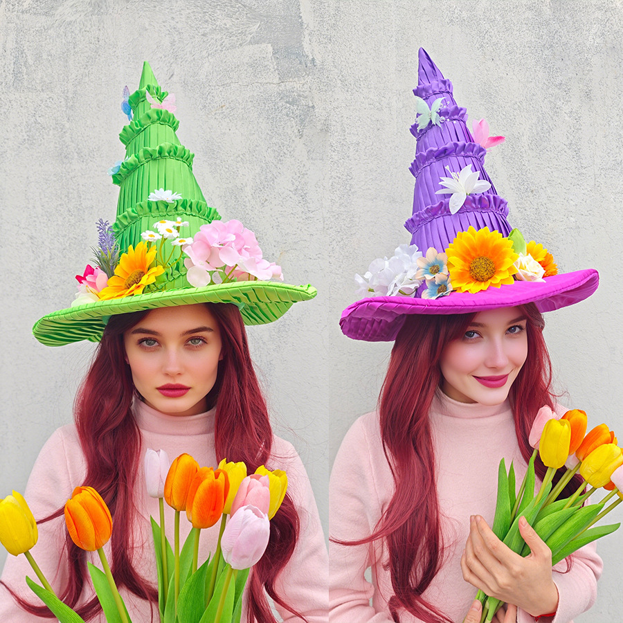 Easter Witch Hat Magic Girl Ha - đánh giá và giá Party Hat Cone