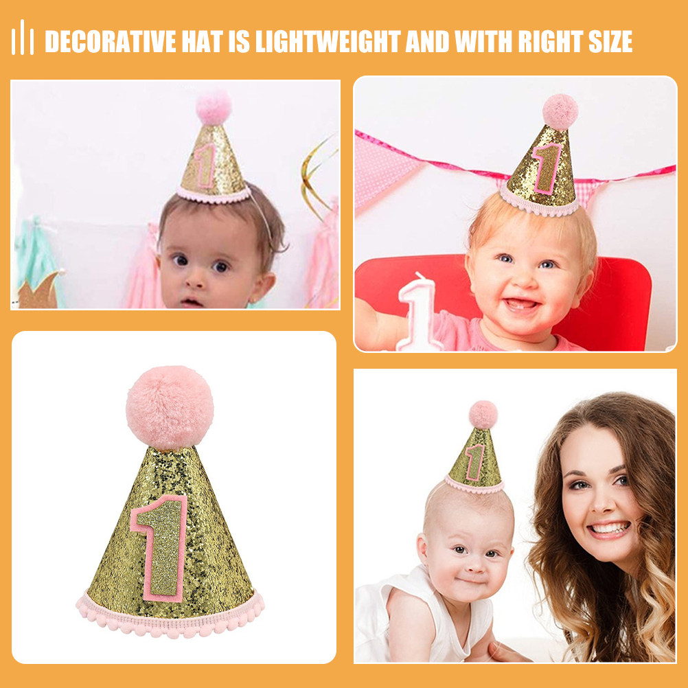 1St Birthday Hat Pink Cone Sty - đánh giá và giá Party Hat Cone