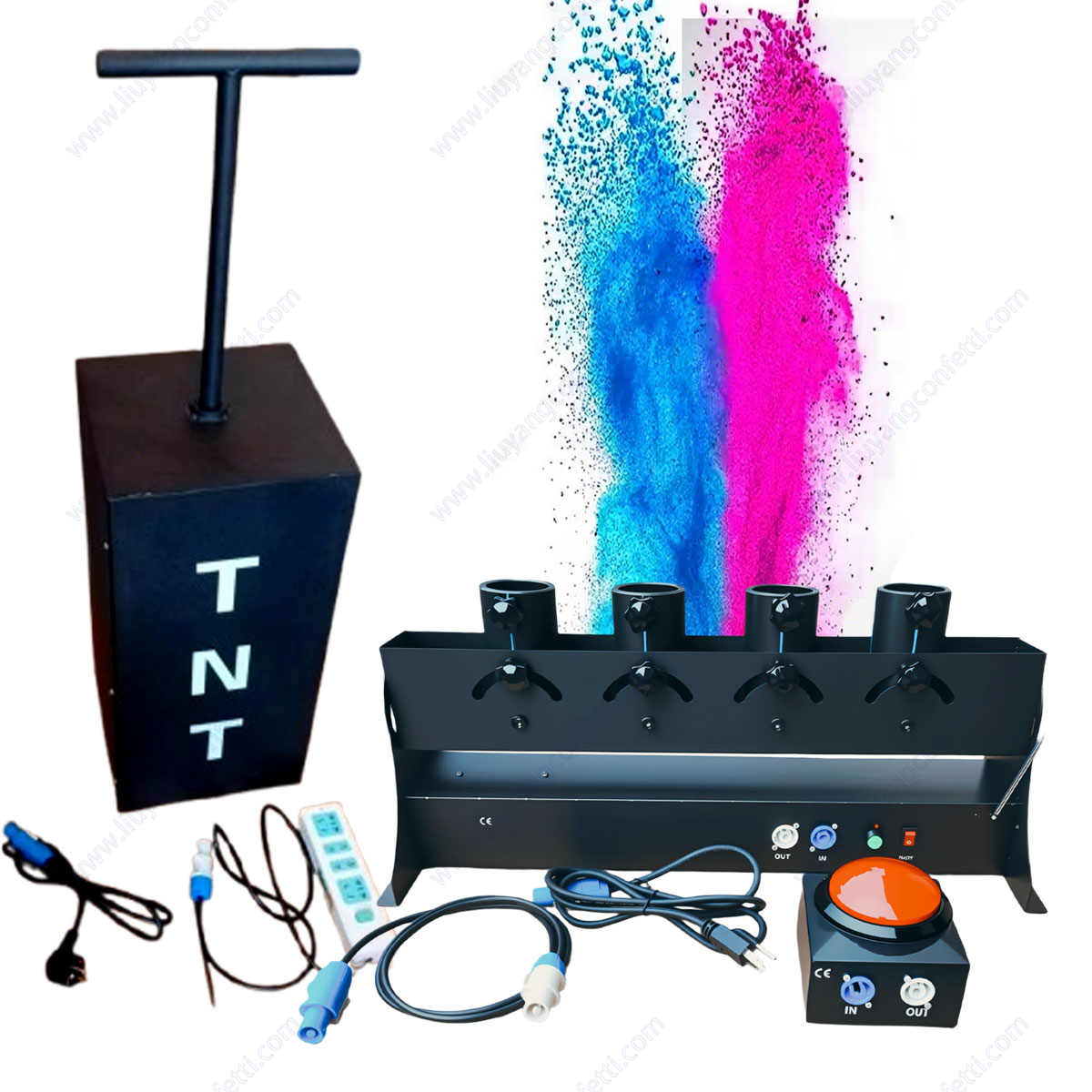 Electronic Spray Confetti Powd - đánh giá và giá Confetti Cannon Tube