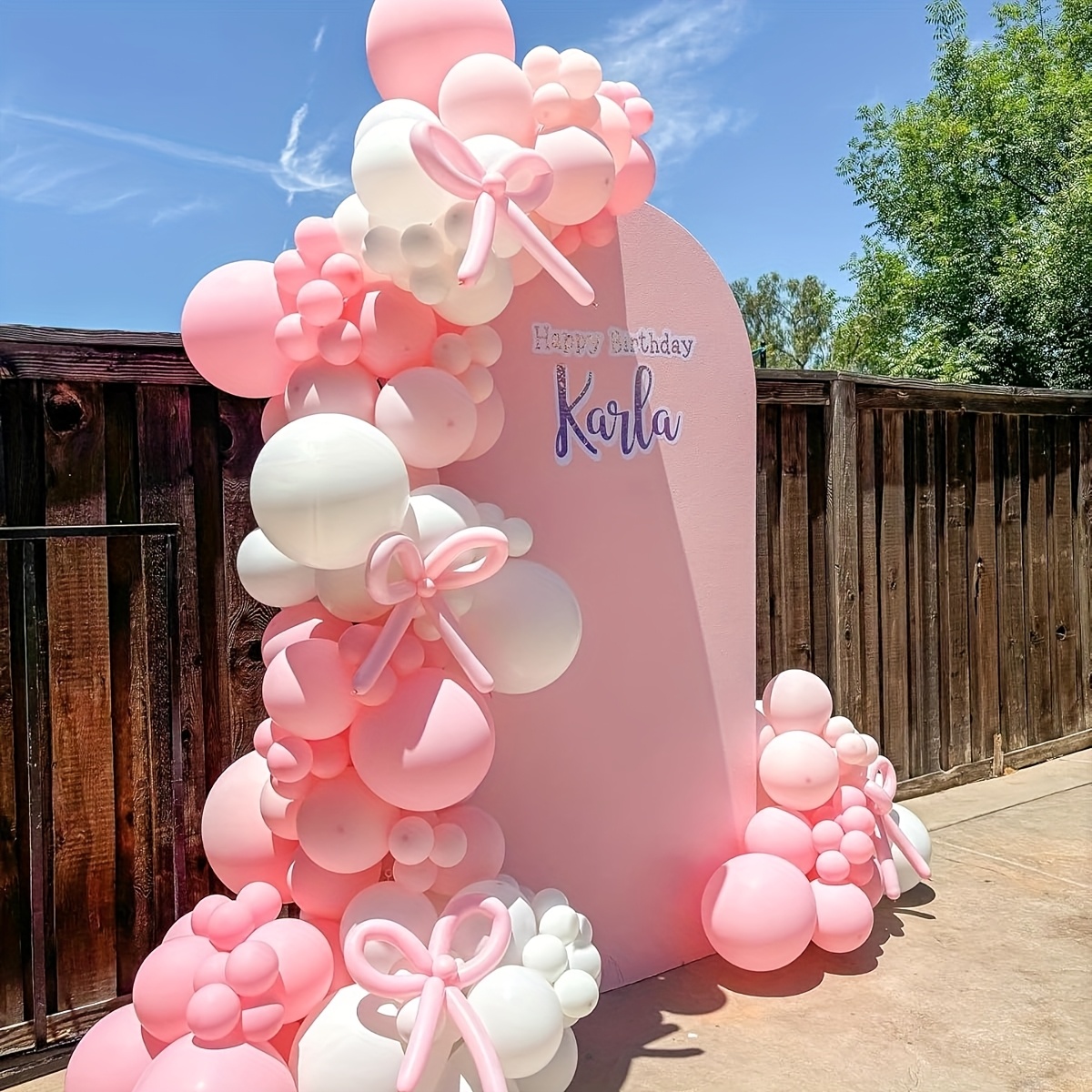 141 Pcs Pink Ribbon Balloons A - đánh giá và giá Balloon Arch Kit
